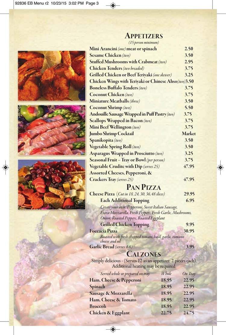 Pasta & Pastry Shoppe - Lynnfield, MA menu_pic