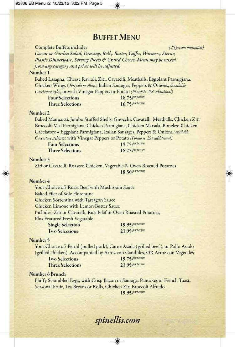 Pasta & Pastry Shoppe - Lynnfield, MA menu_pic