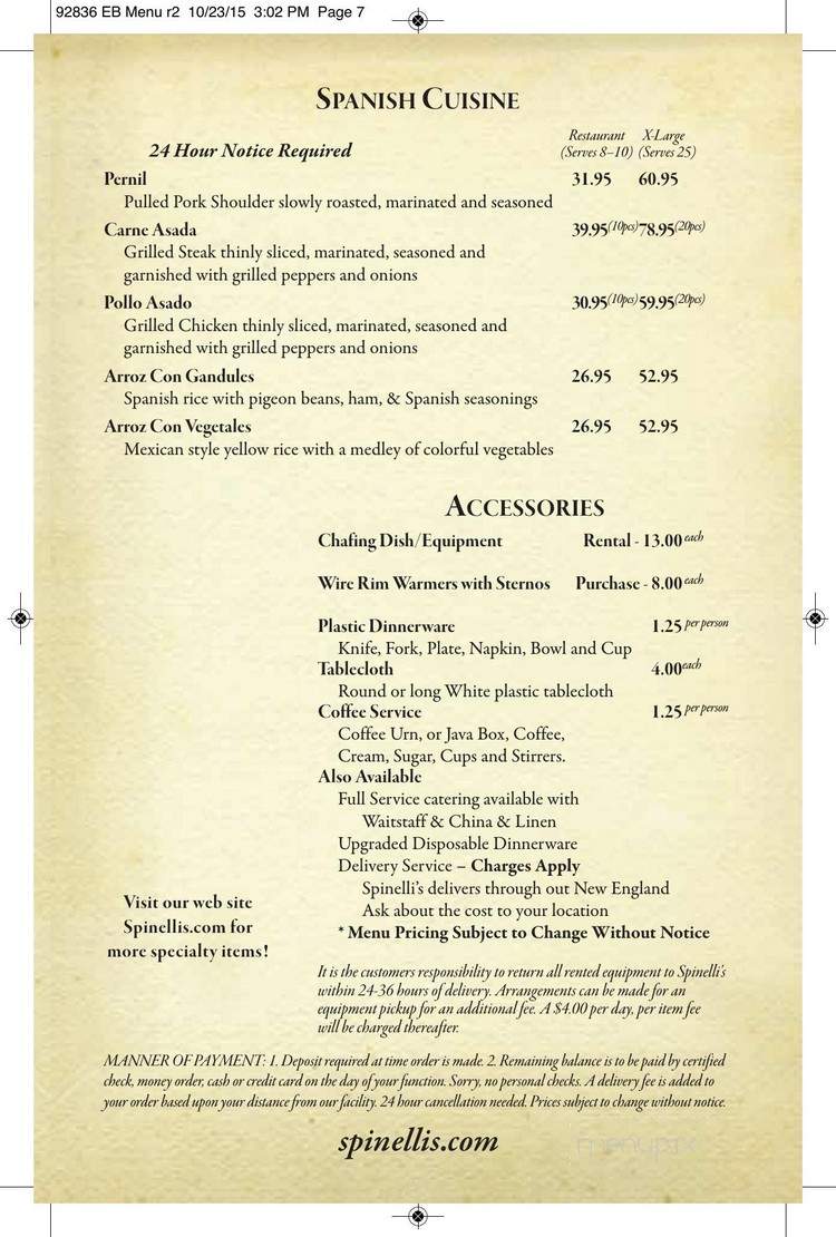 Pasta & Pastry Shoppe - Lynnfield, MA menu_pic