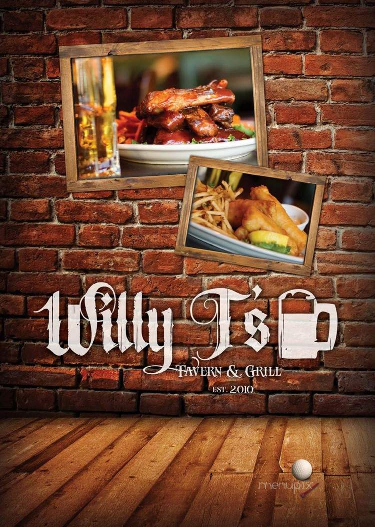 Willy T's Tavern - Ottertail, MN menu_pic