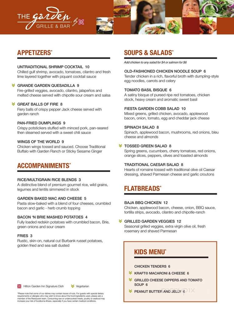 Garden Grille & Bar - Lake Forest, IL menu_pic