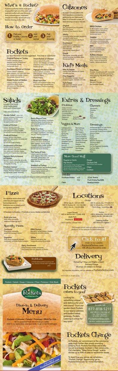 Pockets - Chicago, IL menu_pic