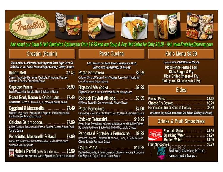 Fratello's - Homewood, IL menu_pic