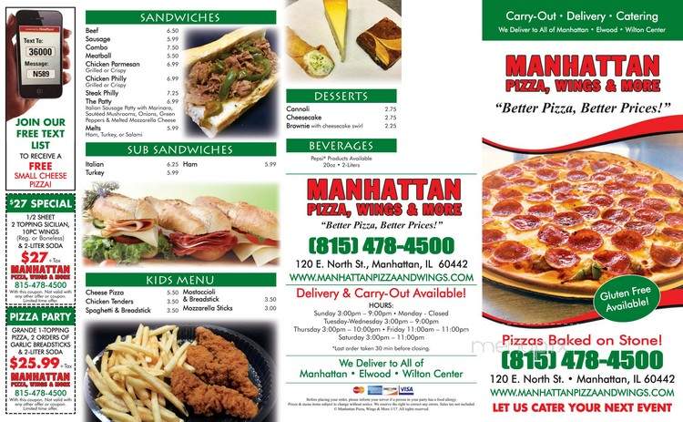 Manhattan Pizza and Wings - Manhattan, IL
