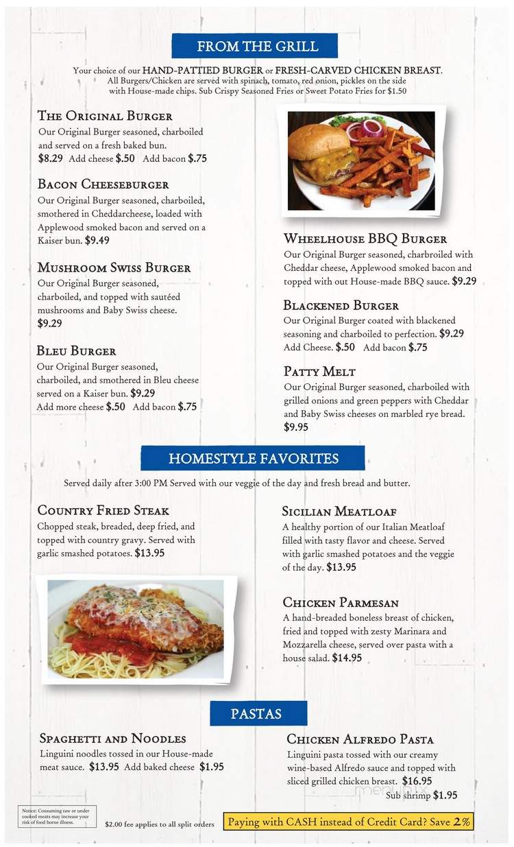 Wheelhouse Grille - Carlyle, IL menu_pic