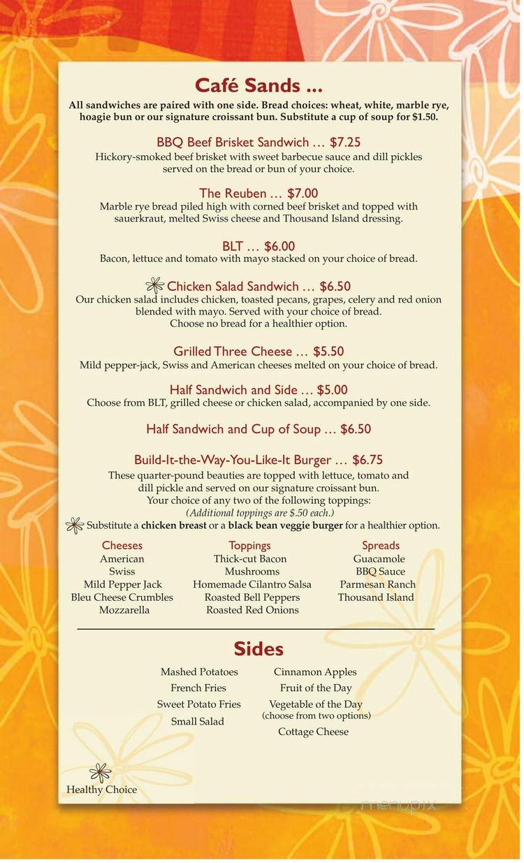 Courtyard Cafe - Kansas City, MO menu_pic