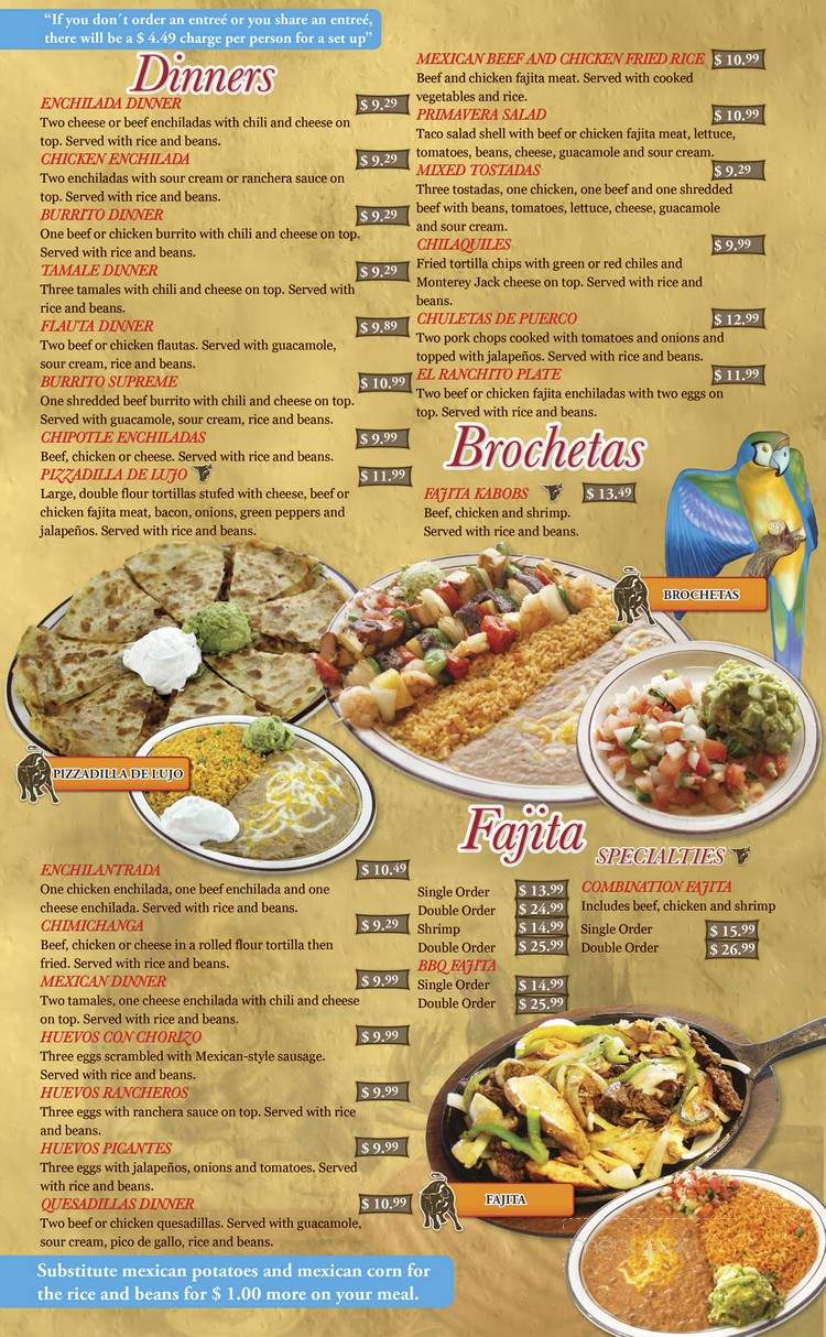 San Marcos Mexican Restaurant - Oklahoma City, OK menu_pic