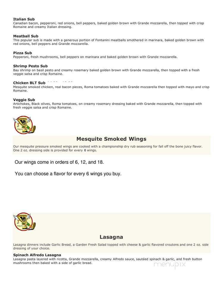TJ's Pizza Wings-N-Things - Lewisville, TX menu_pic