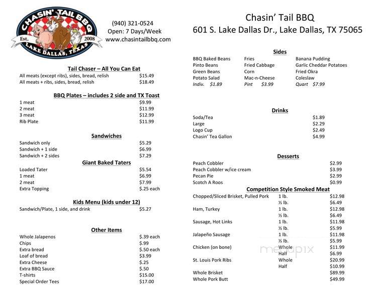Chasin' Tail BBQ - Lake Dallas, TX