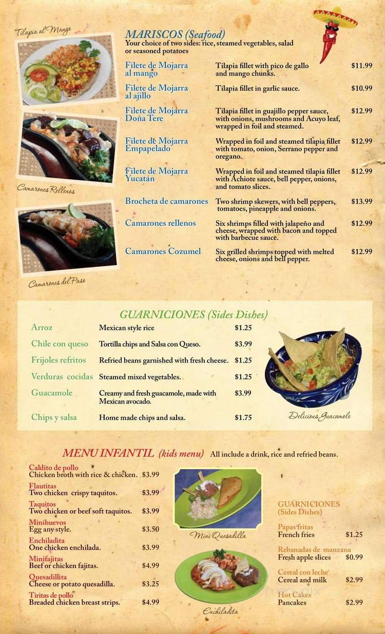 Fonda Santa Rosa - Houston, TX menu_pic