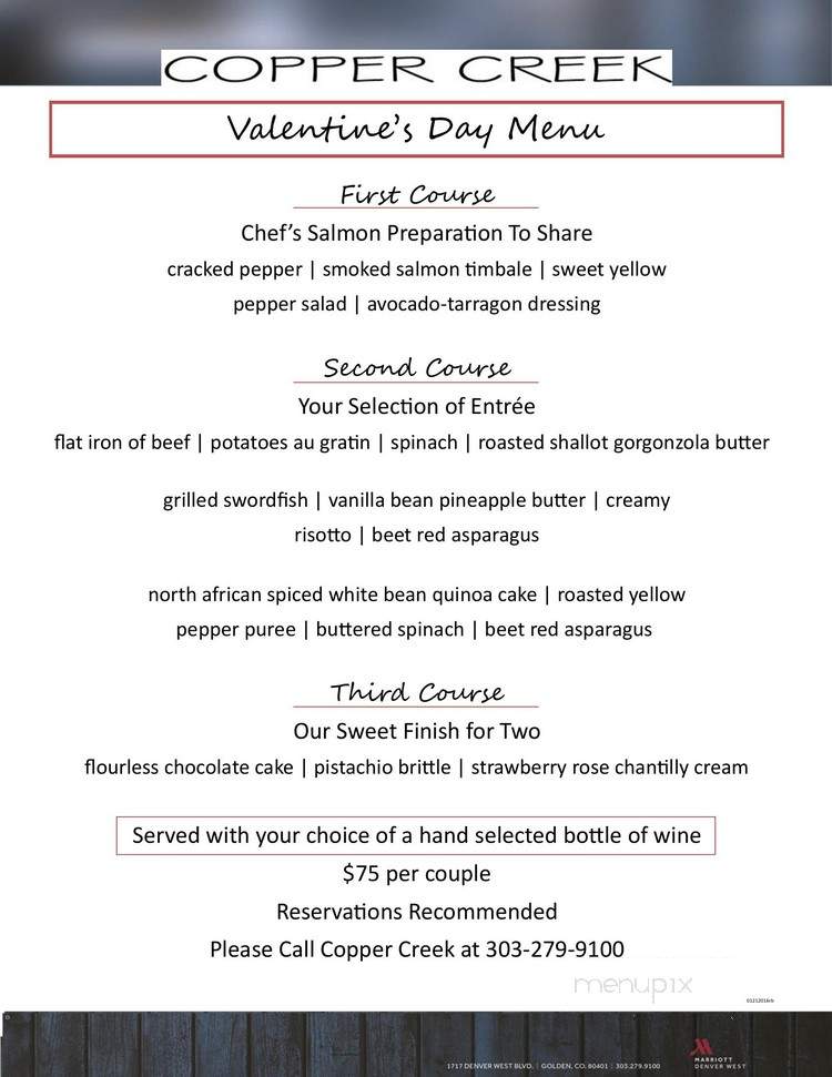 Copper Creek - Golden, CO menu_pic