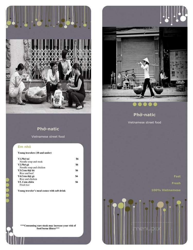 Pho-natic - Denver, CO menu_pic