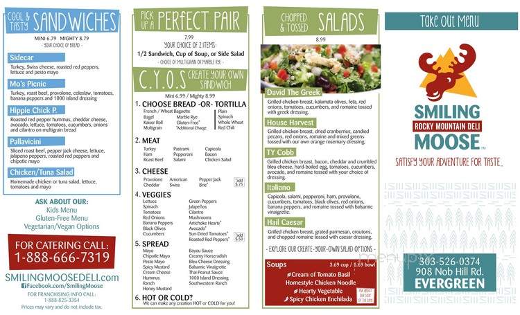 Smiling Moose Deli - Evergreen, CO menu_pic