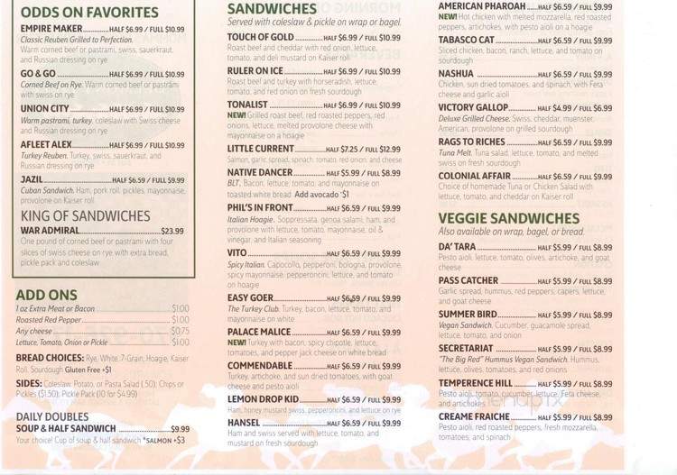 Belmont Deli - Edwards, CO menu_pic