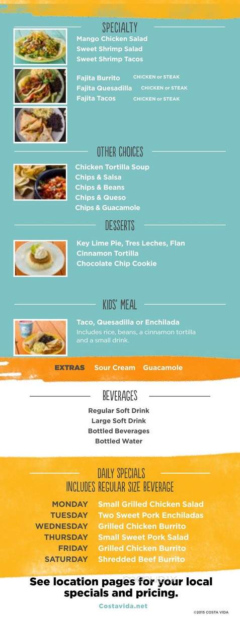 Costa Vida - Salt Lake City, UT menu_pic