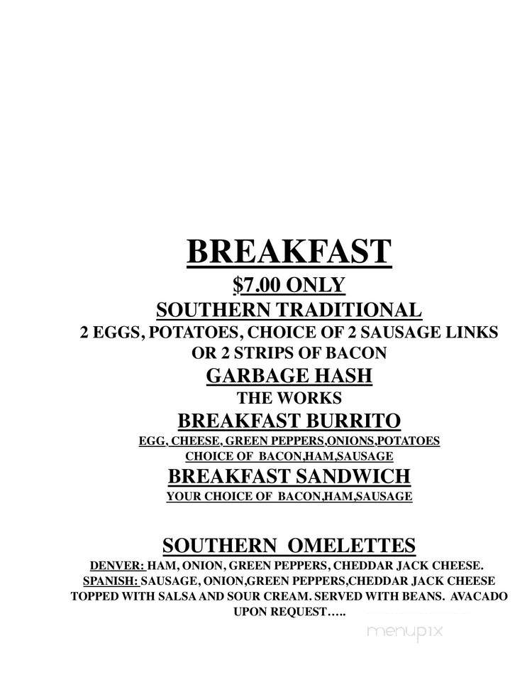 Southern X-Posure Showclub - Salt Lake City, UT menu_pic