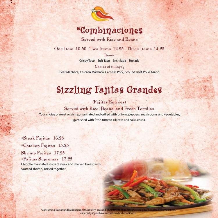 Ramon Ayala's Cocina & Cantina - Primm, NV menu_pic