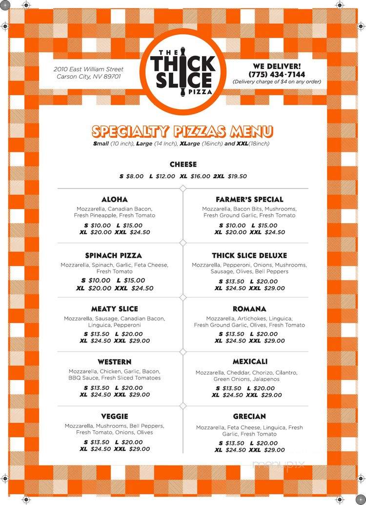Thick Slice Pizza Co - Carson City, NV menu_pic