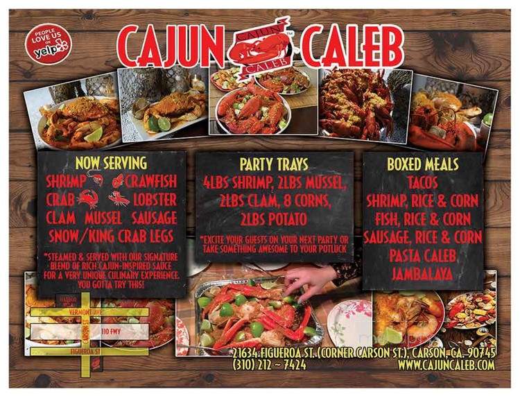 Cajun Caleb - Carson, CA menu_pic