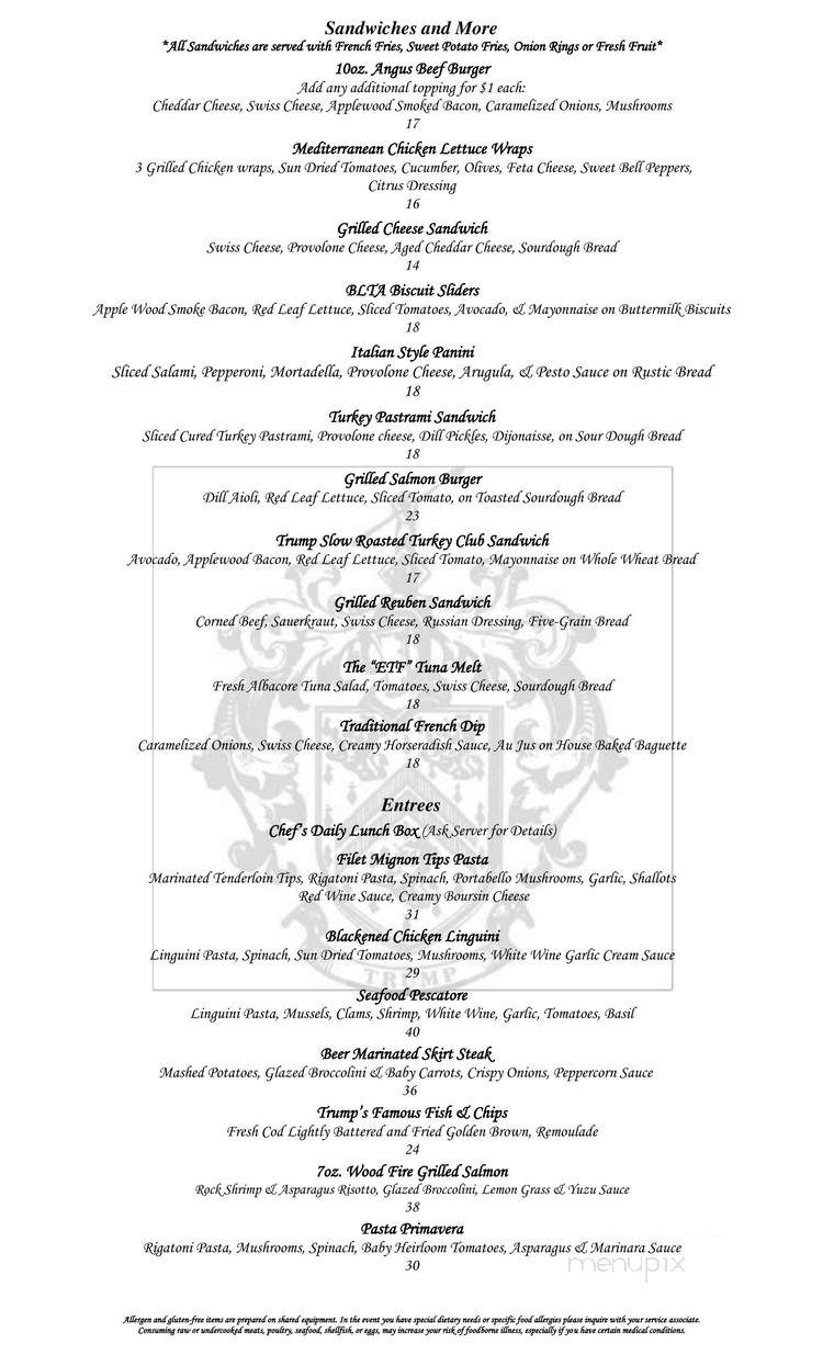Ocean Trails - Rancho Palos Verdes, CA menu_pic