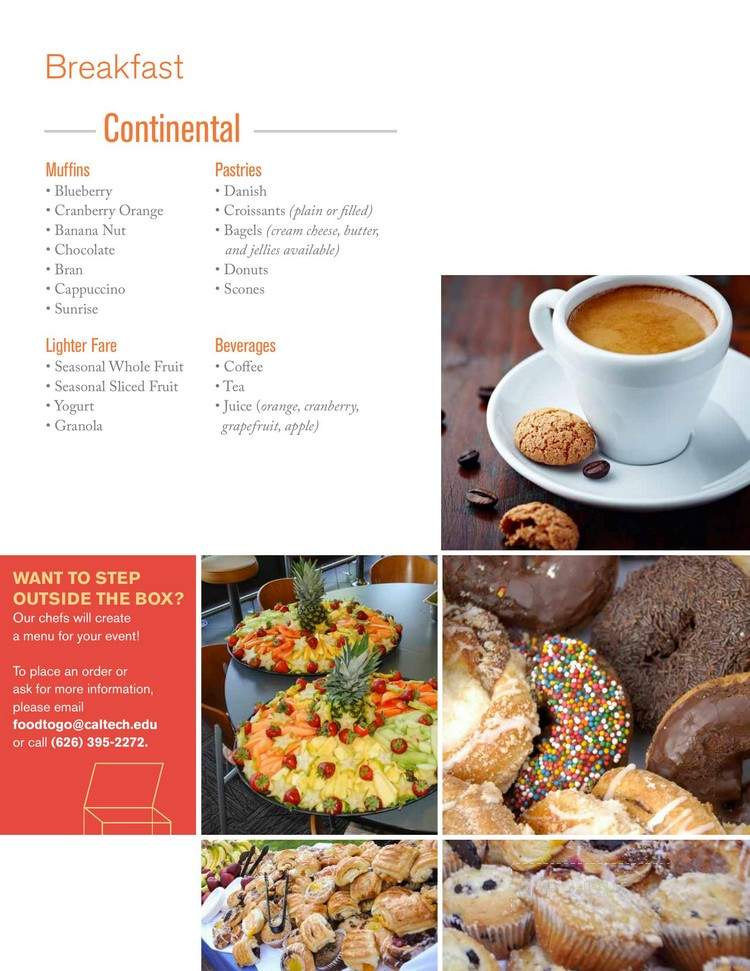Cafe at Broad - Pasadena, CA menu_pic