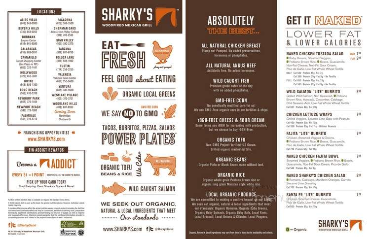 Sharky's Woodfired Mexican Grill - Valencia, CA menu_pic