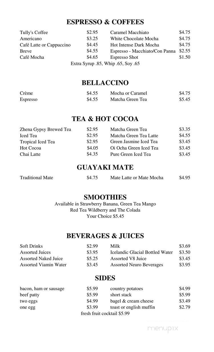 MCS Burbank - Burbank, CA menu_pic