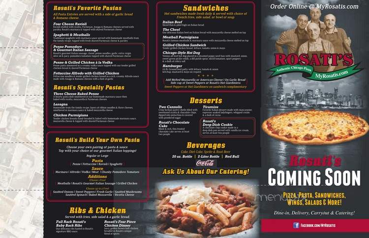 Rosati's Sports Pub - Scottsdale, AZ menu_pic
