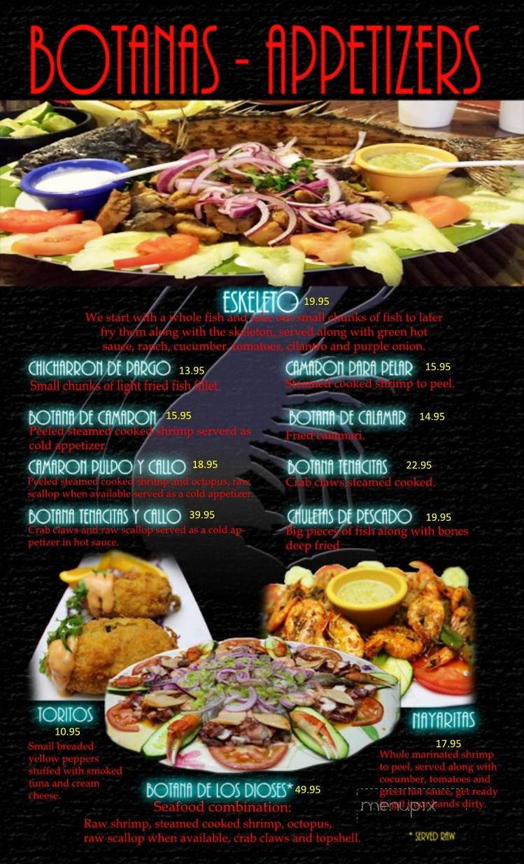 Mariscos El Camaron - Calexico, CA menu_pic