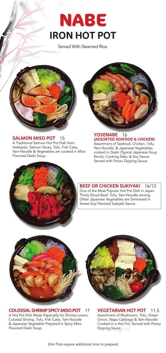 Jiro's Japanese Restaurant - San Bernardino, CA menu_pic