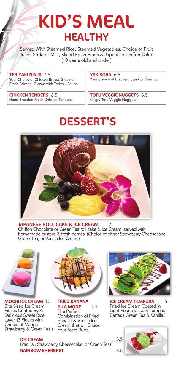 Jiro's Japanese Restaurant - San Bernardino, CA menu_pic