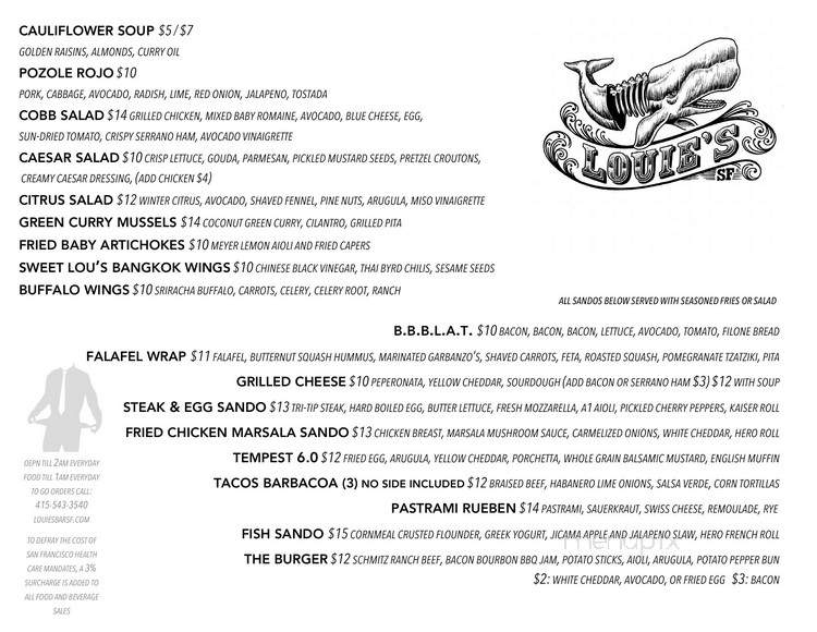 Box Kitchen - San Francisco, CA menu_pic