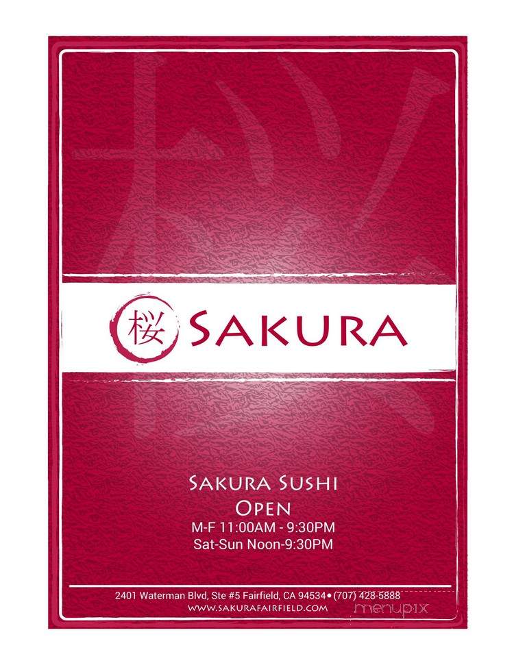 Sakura Sushi - Fairfield, CA