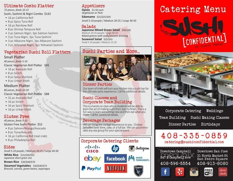 Sushi Randy Catering - Campbell, CA menu_pic