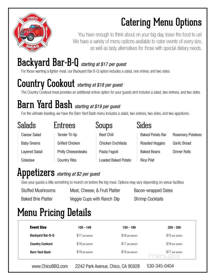 Chico Bar-B-Q Co. - Chico, CA menu_pic