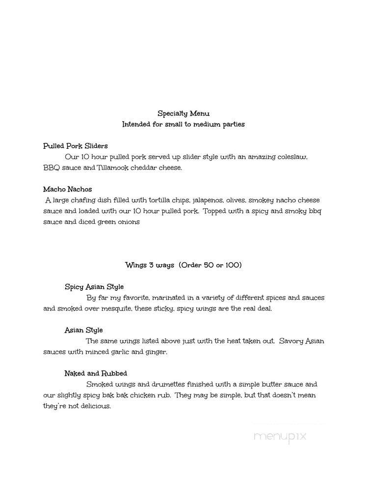 Lockstock Barbecue - The Dalles, OR menu_pic