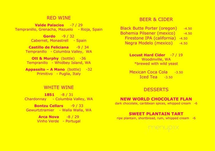 Portico - Langley, WA menu_pic