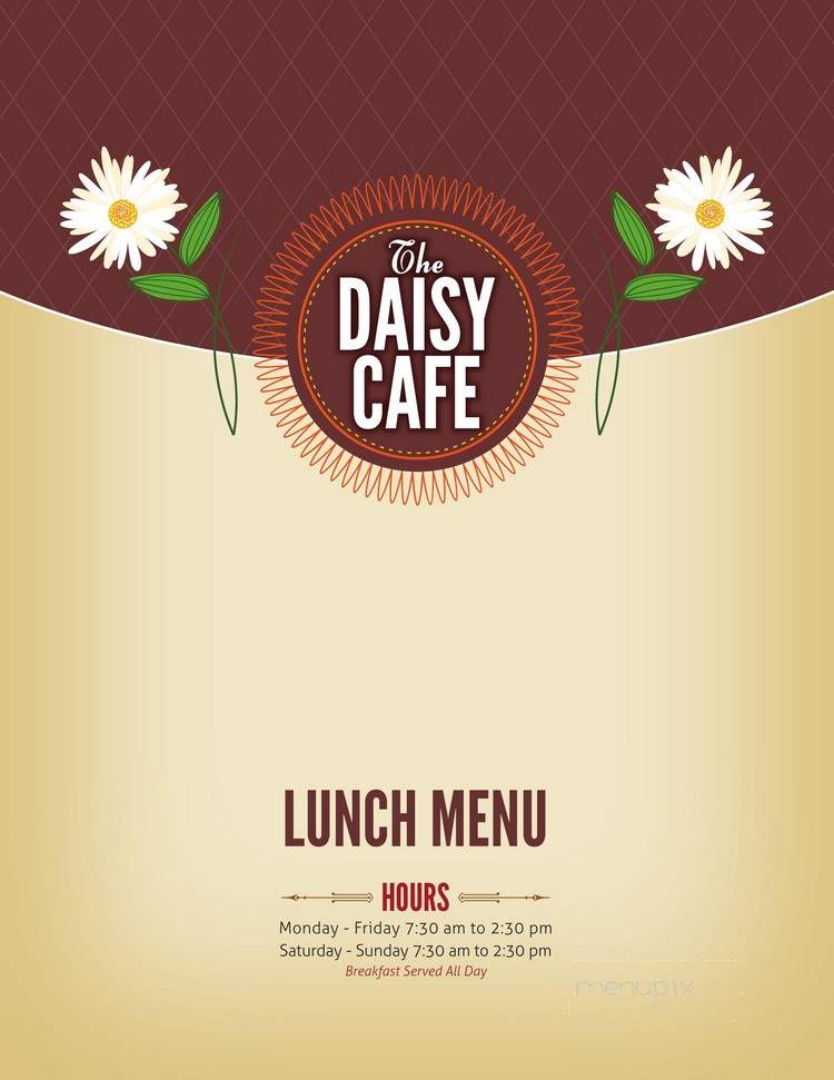 Daisy Cafe - Bellingham, WA menu_pic