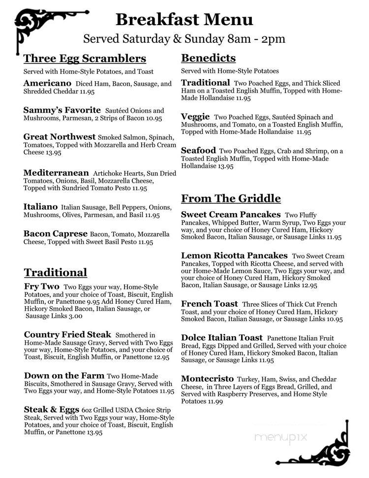 Pellegrinos Olympia - Tumwater, WA menu_pic