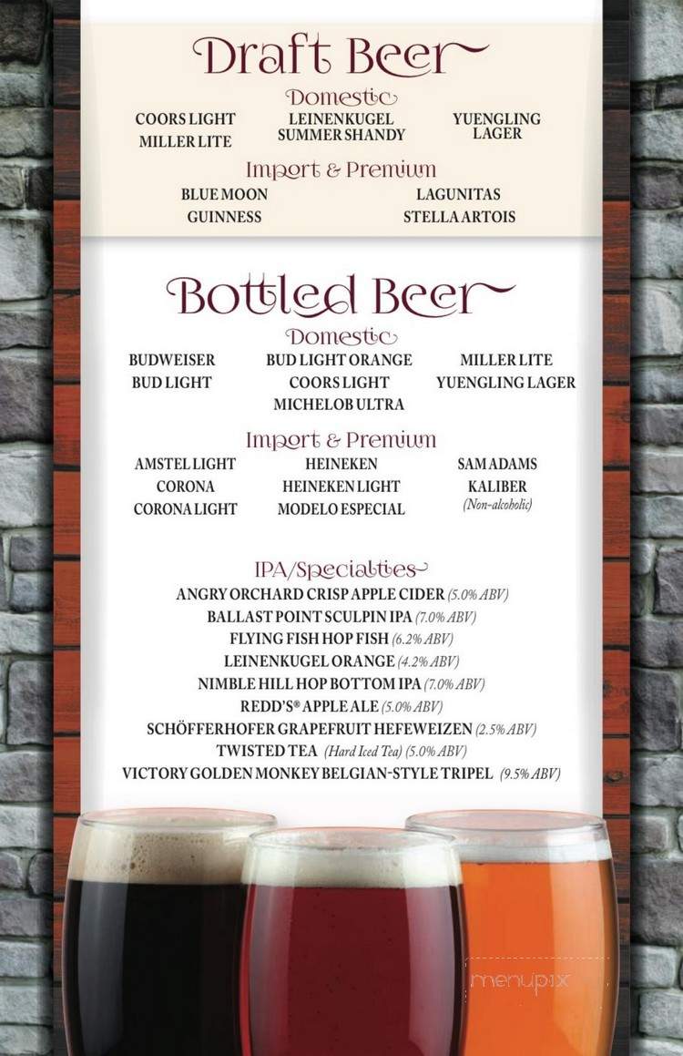 Summit Restaurant and Grill Room - Lackawaxen, PA menu_pic