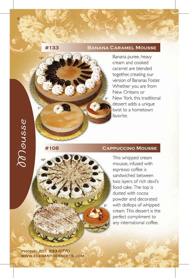 Elegant Desserts - Lyndhurst, NJ menu_pic