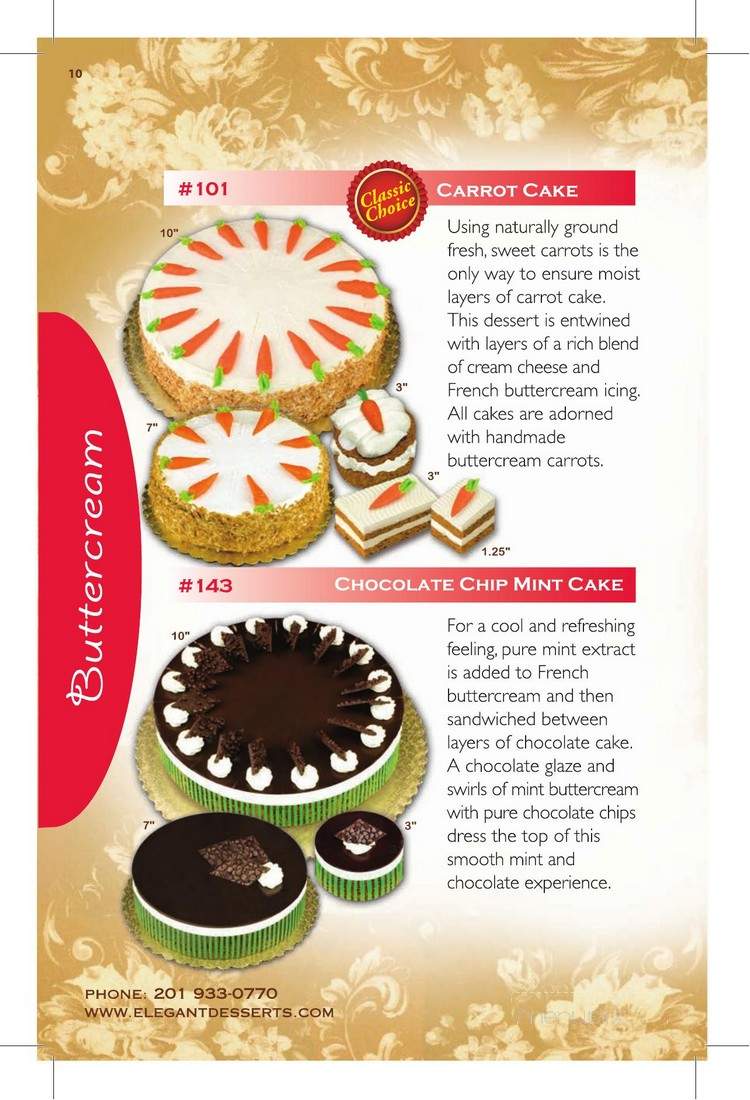 Elegant Desserts - Lyndhurst, NJ menu_pic