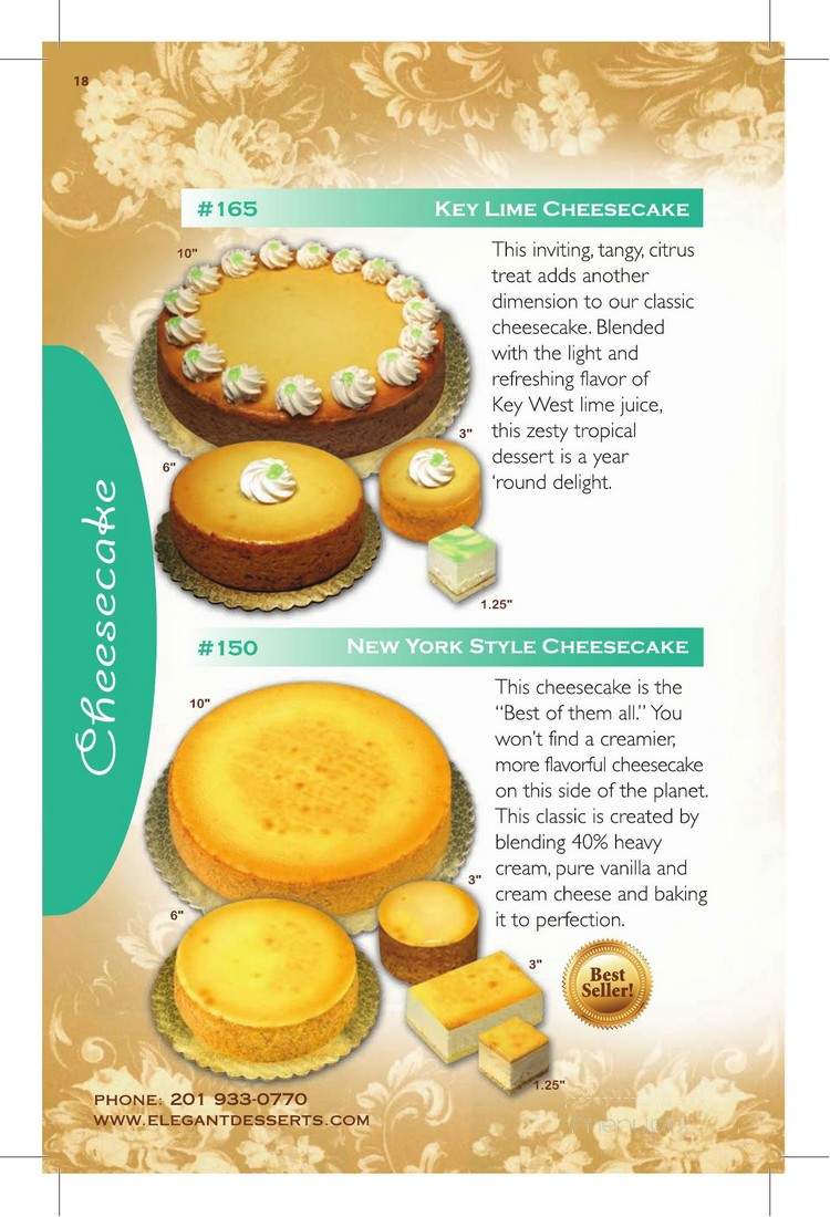 Elegant Desserts - Lyndhurst, NJ menu_pic