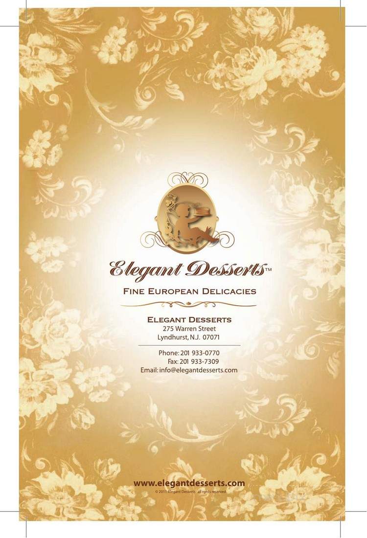Elegant Desserts - Lyndhurst, NJ menu_pic