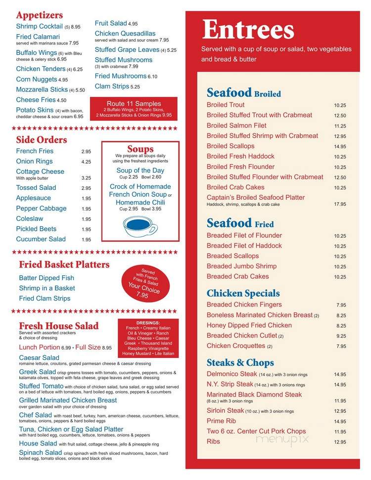 Route 11 Diner - Carlisle, PA menu_pic