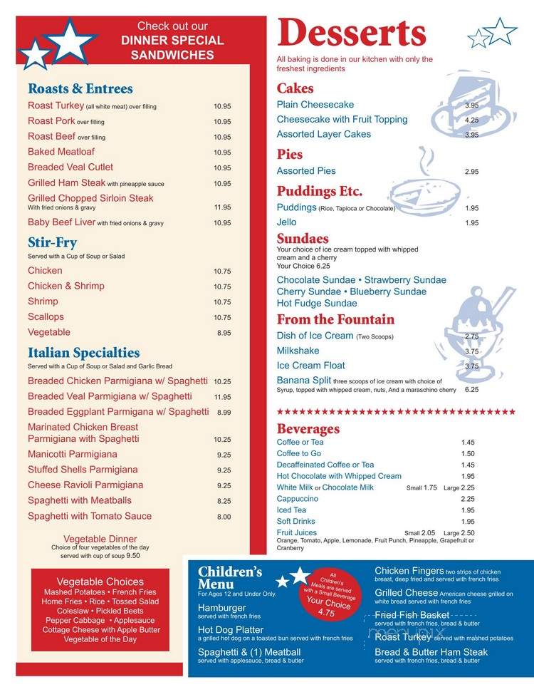 Route 11 Diner - Carlisle, PA menu_pic