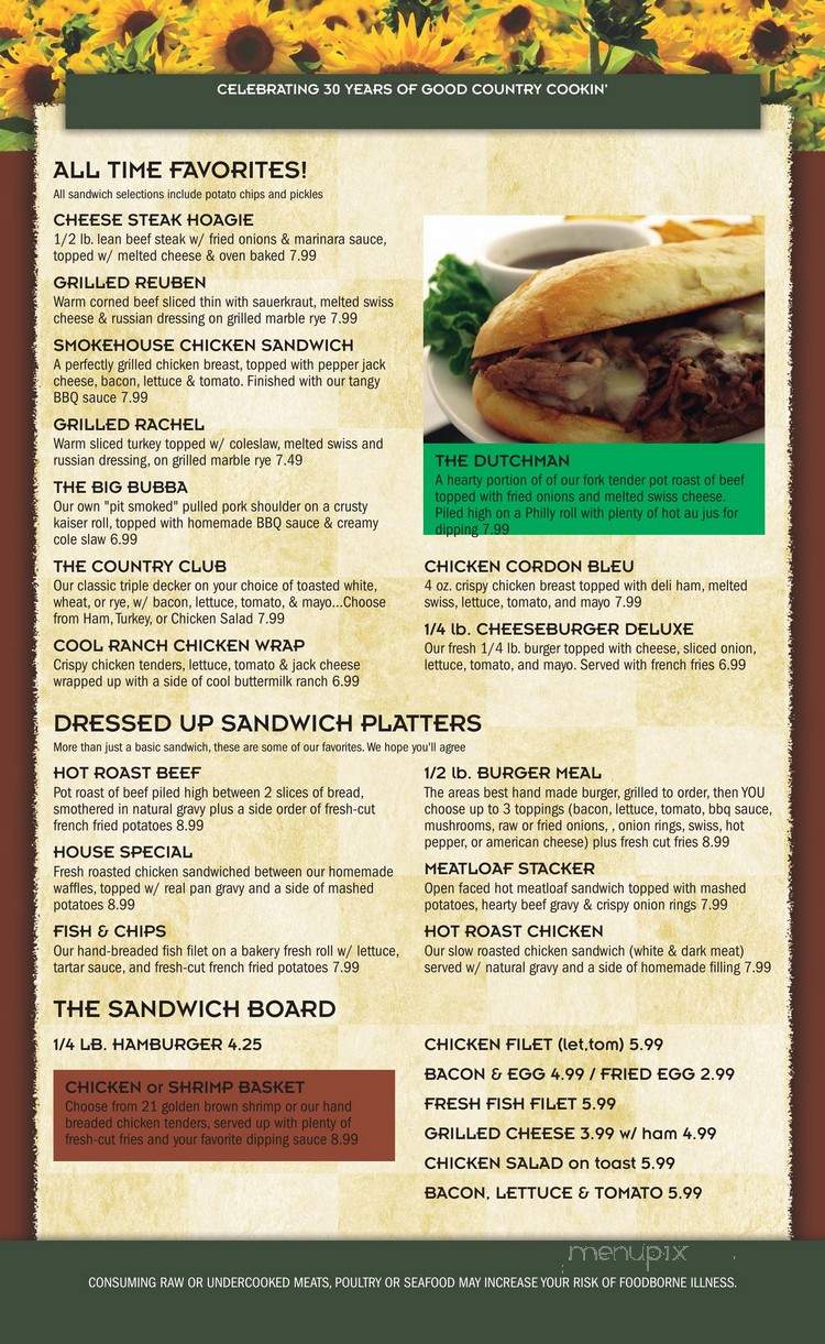 Masser's Restaurant - Paxinos, PA menu_pic