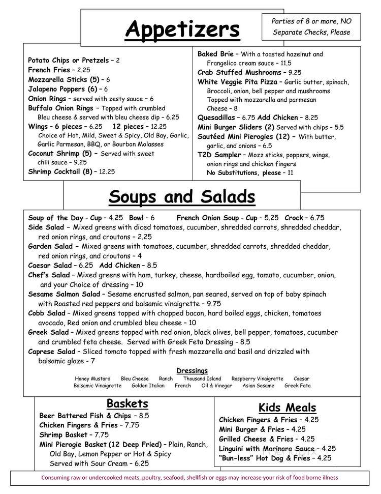 Thyme 2 Dine - Allentown, PA menu_pic