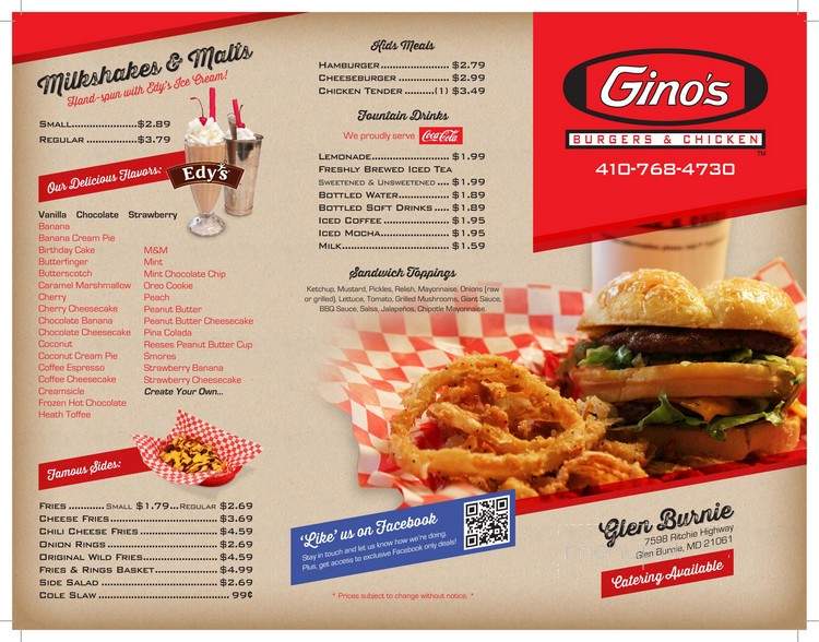 Gino's Burger & Chicken - Glen Burnie, MD