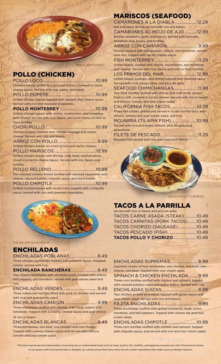 Los Primos Mexican Grill - Chesapeake, VA menu_pic